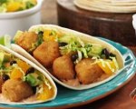 Baja popcorn fish tacos